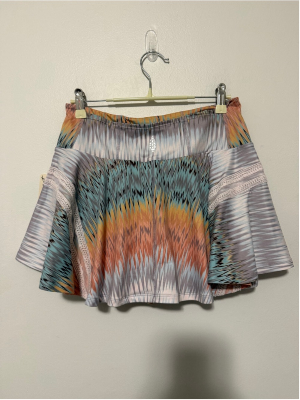FP Movement Free People Skort Women’s M Multicolor Printed Lace Athletic Tennis - Picture 3 of 5